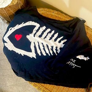 Betsy Johnson Fish bone crop top